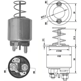 Solénoïde, démarreur MAGNETI MARELLI 940113050486