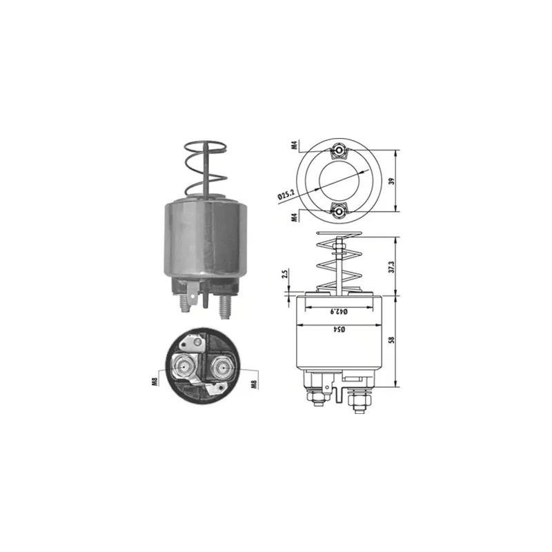 Solénoïde, démarreur MAGNETI MARELLI 940113050486