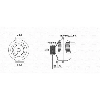 Alternateur MAGNETI MARELLI 943355138010