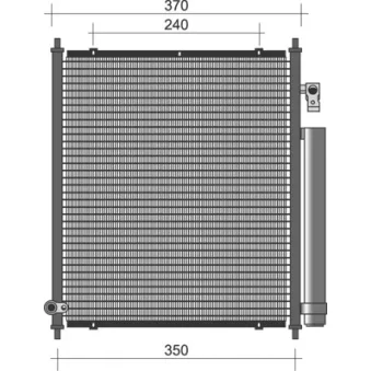 Condenseur, climatisation MAGNETI MARELLI 350203346000