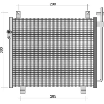 Condenseur, climatisation MAGNETI MARELLI