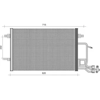 Condenseur, climatisation MAGNETI MARELLI 350203362000