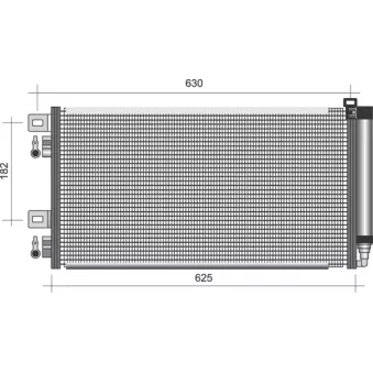 Condenseur, climatisation MAGNETI MARELLI 350203275000