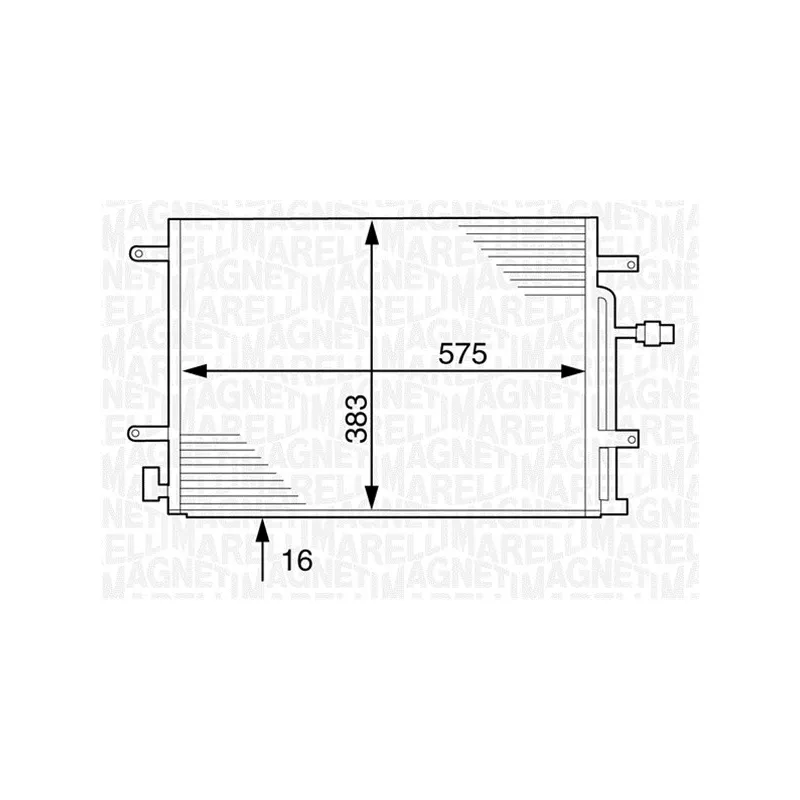 Condenseur, climatisation MAGNETI MARELLI 350203231000