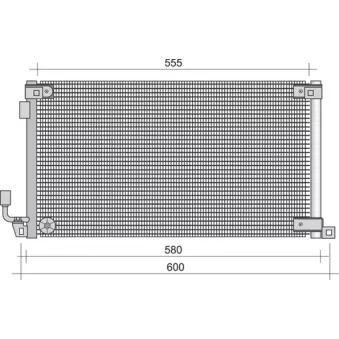 Condenseur, climatisation MAGNETI MARELLI 350203285000
