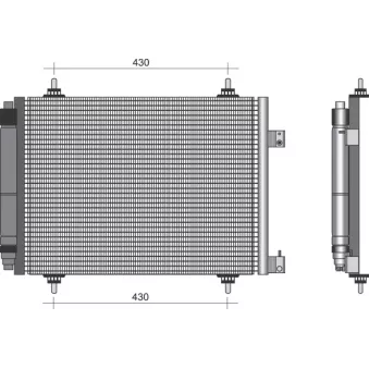 Condenseur, climatisation MAGNETI MARELLI 350203332000