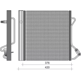 Condenseur, climatisation MAGNETI MARELLI 350203264000