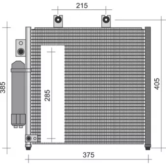 Condenseur, climatisation MAGNETI MARELLI 350203250000
