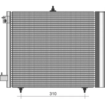 Condenseur, climatisation MAGNETI MARELLI 350203384000