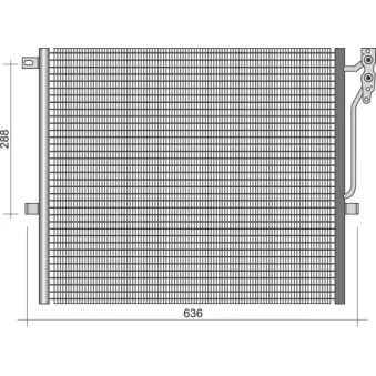 Condenseur, climatisation MAGNETI MARELLI 350203354000