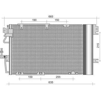 Condenseur, climatisation MAGNETI MARELLI 350203258000