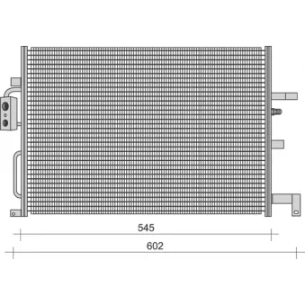 Condenseur, climatisation MAGNETI MARELLI 350203270000