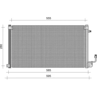 Condenseur, climatisation MAGNETI MARELLI 350203287000