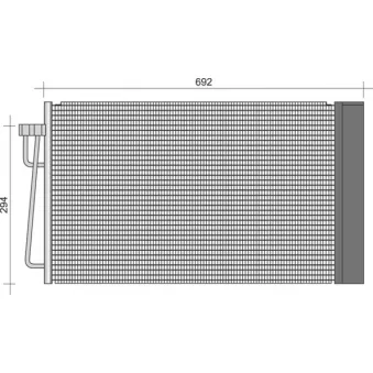 Condenseur, climatisation MAGNETI MARELLI 350203253000