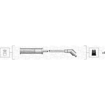 Kit de câbles d'allumage MAGNETI MARELLI 941318111002