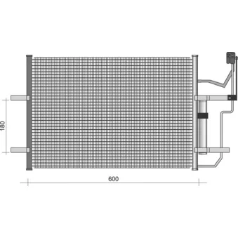Condenseur, climatisation MAGNETI MARELLI 350203355000