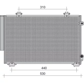 Condenseur, climatisation MAGNETI MARELLI 350203271000