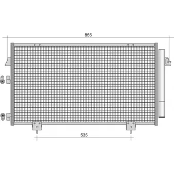 Condenseur, climatisation MAGNETI MARELLI 350203388000