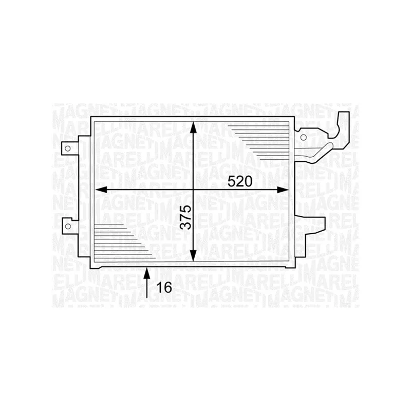 Condenseur, climatisation MAGNETI MARELLI 350203241000