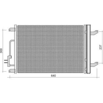 Condenseur, climatisation MAGNETI MARELLI 350203389000