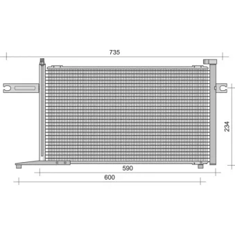 Condenseur, climatisation MAGNETI MARELLI 350203395000