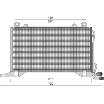 Condenseur, climatisation MAGNETI MARELLI 350203393000