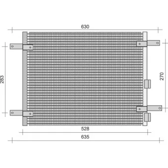 Condenseur, climatisation MAGNETI MARELLI 350203259000