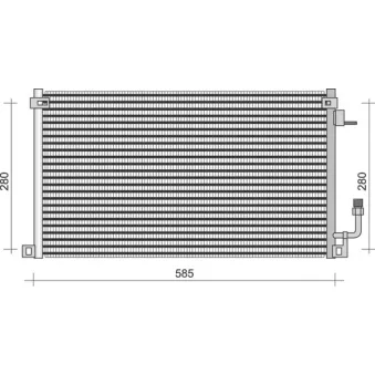 Condenseur, climatisation MAGNETI MARELLI 350203367000