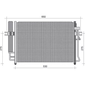 Condenseur, climatisation MAGNETI MARELLI 350203356000