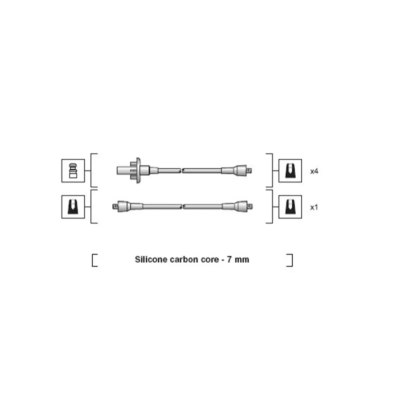 Kit de câbles d'allumage MAGNETI MARELLI 941318111013
