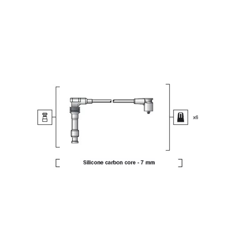 Kit de câbles d'allumage MAGNETI MARELLI 941318111050