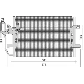 Condenseur, climatisation MAGNETI MARELLI 350203274000