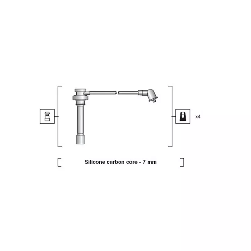 Kit de câbles d'allumage MAGNETI MARELLI 941318111089