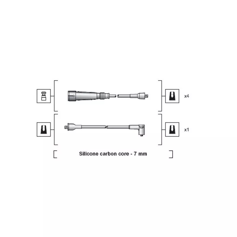 Kit de câbles d'allumage MAGNETI MARELLI 941318111112