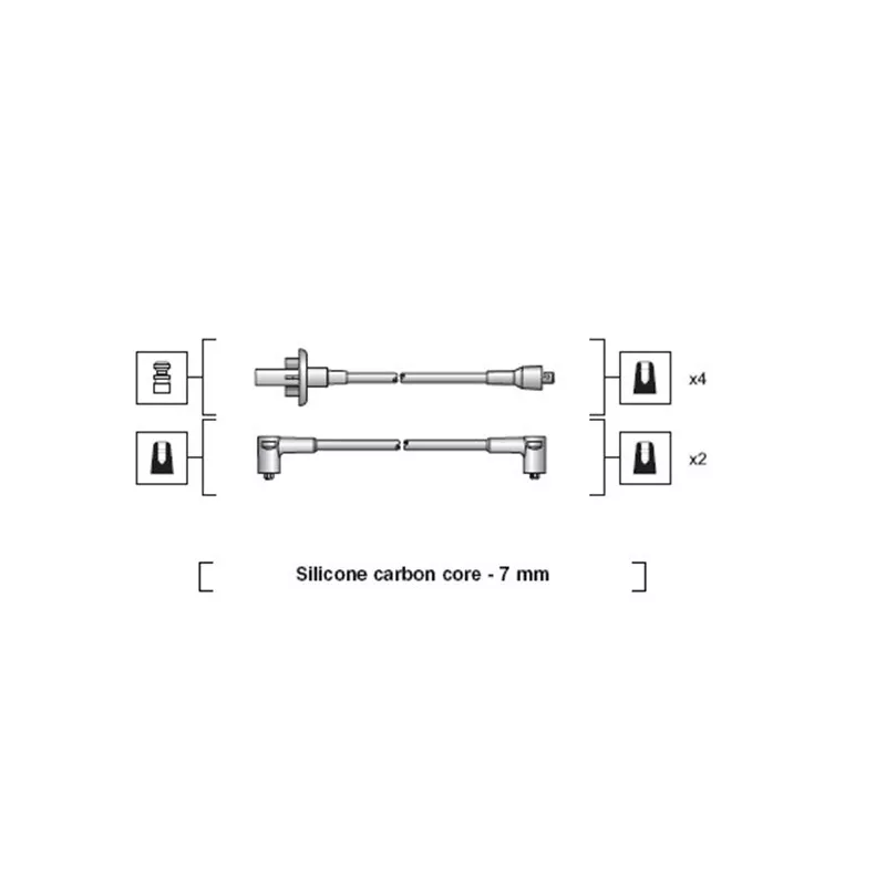 Kit de câbles d'allumage MAGNETI MARELLI 941318111015