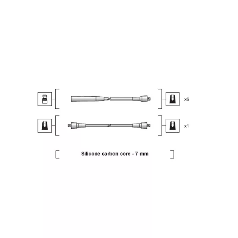 Kit de câbles d'allumage MAGNETI MARELLI 941318111082