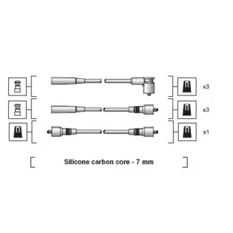 Kit de câbles d'allumage MAGNETI MARELLI 941318111141