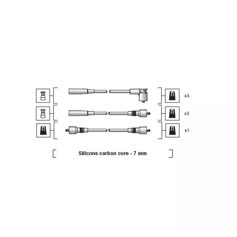 Kit de câbles d'allumage MAGNETI MARELLI 941318111141