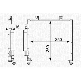 Condenseur, climatisation MAGNETI MARELLI 350203357000