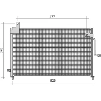 Condenseur, climatisation MAGNETI MARELLI 350203331000