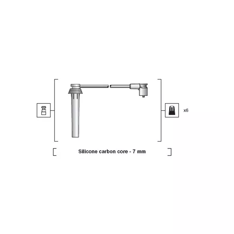 Kit de câbles d'allumage MAGNETI MARELLI 941318111133