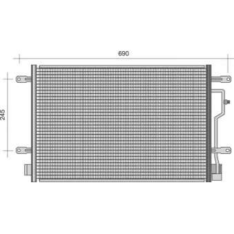Condenseur, climatisation MAGNETI MARELLI 350203339000