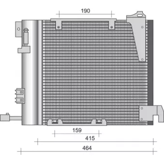 Condenseur, climatisation MAGNETI MARELLI 350203263000