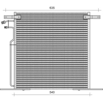 Condenseur, climatisation MAGNETI MARELLI 350203283000