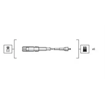 Kit de câbles d'allumage MAGNETI MARELLI 941318111149