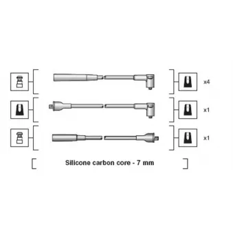 Kit de câbles d'allumage MAGNETI MARELLI 941318111037