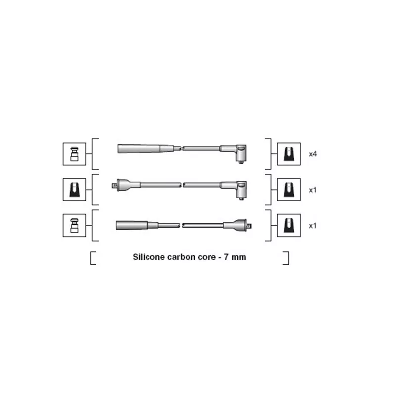 Kit de câbles d'allumage MAGNETI MARELLI 941318111037