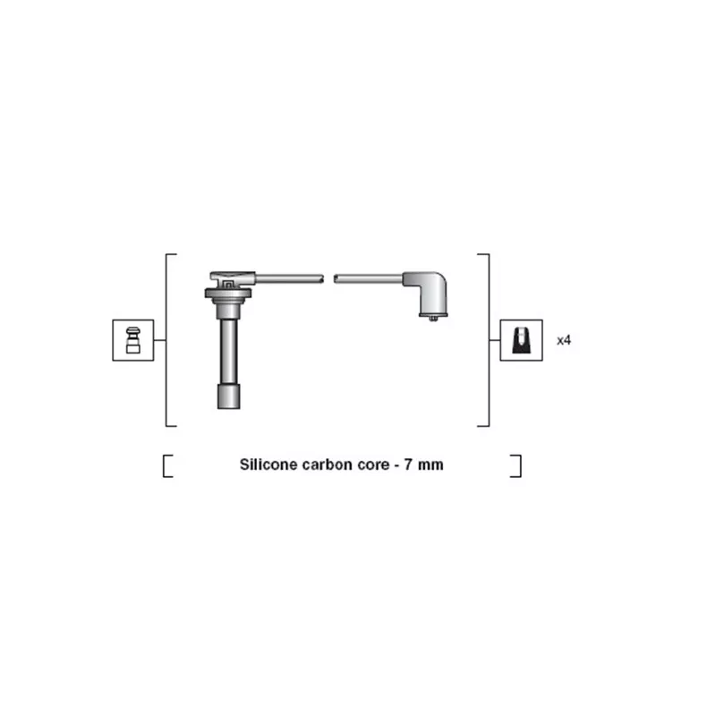 Kit de câbles d'allumage MAGNETI MARELLI 941318111103