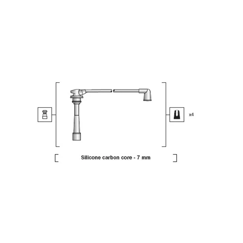 Kit de câbles d'allumage MAGNETI MARELLI 941318111151