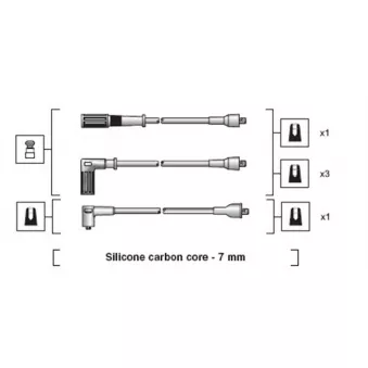 Kit de câbles d'allumage MAGNETI MARELLI 941318111120